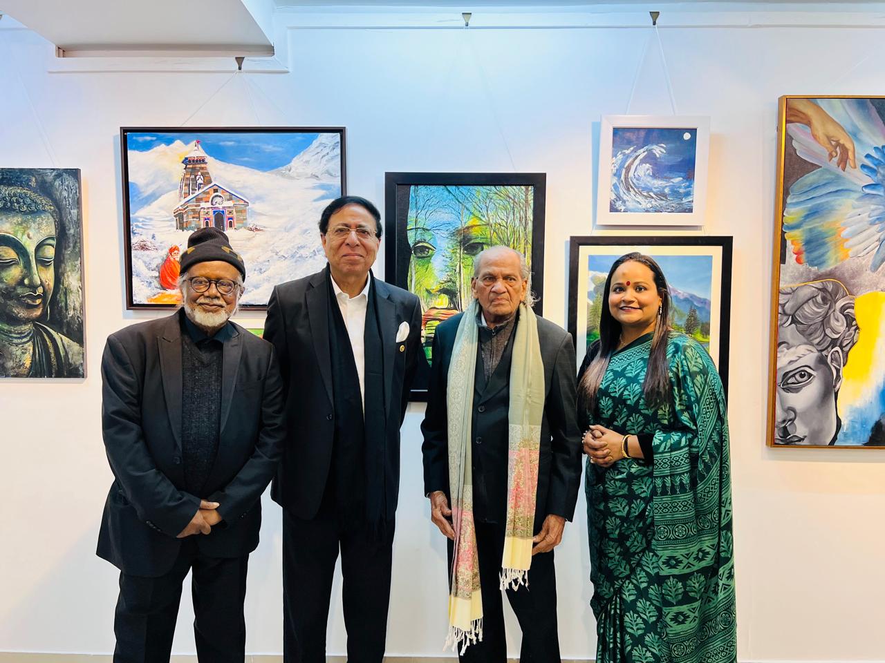 Ram V. Sutar Visit to PRIFA Art Exhibition